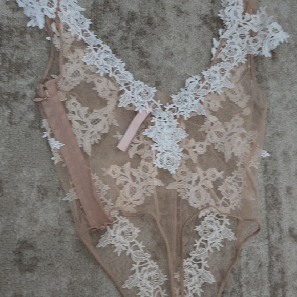 Victoria's Secret White Lace Chemise Dream Angels‎ Size Small - Picture 5 of 6